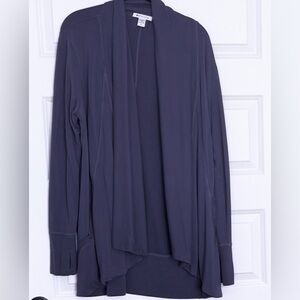 Athleta Pranayama Restore Wrap Sweater Large Celestial Blue - Large